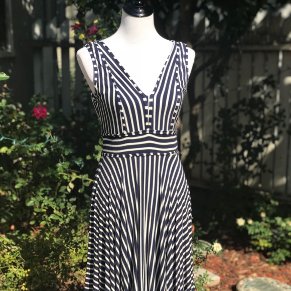 Max Studio Dresses & Skirts - Max Studio  Striped Sleeveless Fit and Flare Dress